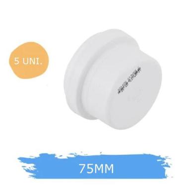 Imagem de 5 Caps Tampão 75mm Interromper Fluxo De Água Esgoto Fortlev