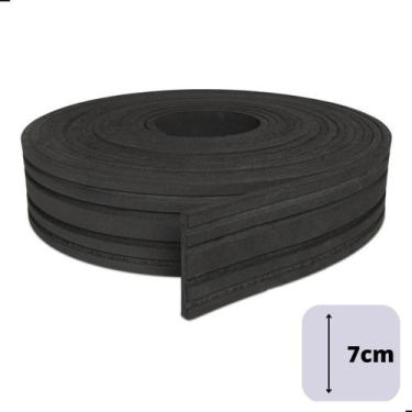 Imagem de Roda Meio Boiserie Moldura Eva Autocolante 7Cm 10 Mt Preto - Nova Mold