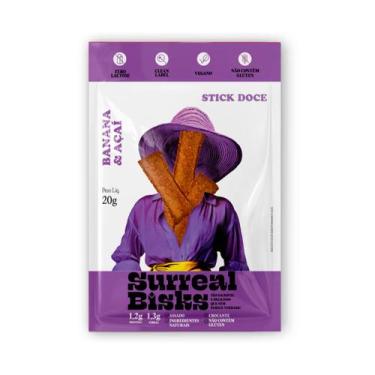 Imagem de Stick Doce de Banana & Açaí Surreal Bisks 20g