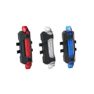 Imagem de Lanterna Traseira Bicicleta Usb Tamanho:ÚnicoGênero:UnissexCor:Vermelh