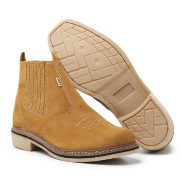 Imagem de Bota Country Texana Montaria Rodeio Bico Quadrado Cano Curto - NewComf