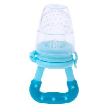Imagem de Alimentador Bebê Silicone Infantil Pimpolho 6 Meses, Azul