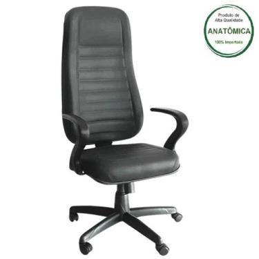 Imagem de Cadeira Presidente ALTA BRAÇO 7 COR PRETA MARTIFLEX - 2307 - AMERICANF