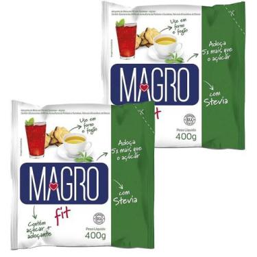 Imagem de 2x Açúcar Light Em Pó Com Stevia Adoçante - Magro Fit