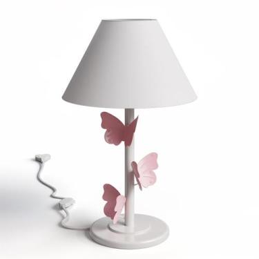 Imagem de Abajur Luminária Em Ferro Borboleta Decoração Casa - arte ferro decor