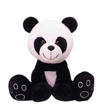 Imagem de Ursinho De Pelúcia Bebê "Meu Pandinha" Preto 4771 - BUBA