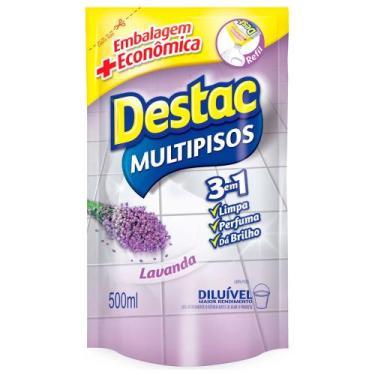Imagem de Limpa Pisos Multipisos Lavanda Refil Destac 500ml