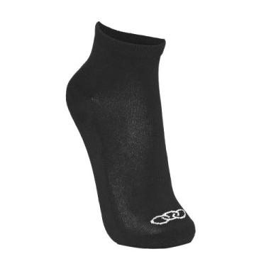 Imagem de Meia de Cano Curto Masculina Olympikus, Preto, 39-44