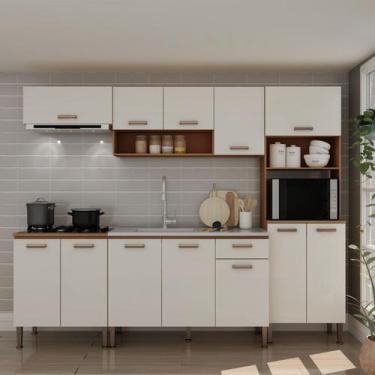 Imagem de Cozinha modulada 5 peças com Torre Forno e Balcão Cooktop 497 Linha Es