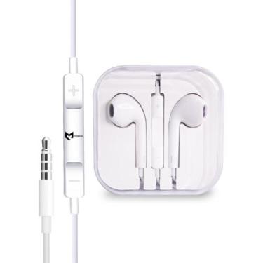 Imagem de Fone De Ouvido Com Fio Microfone Com Entrada P2 Branco - Ketchup