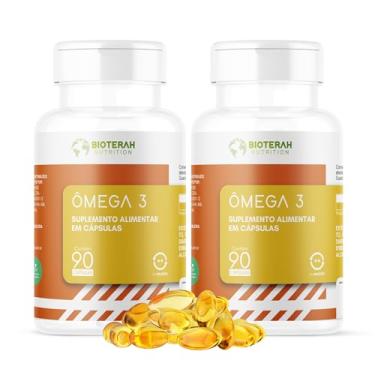 Imagem de Ômega 3 1000mg EPA DHA 180 Capsulas Super Concentrado BIOTERAH Suplemento Alimentar Essencial
