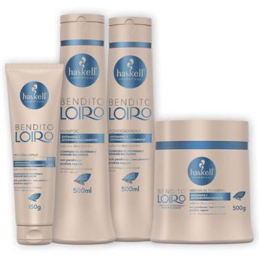 Imagem de Kit Haskell Bendito Loiro Sh Cond Masc E Proteína 500ml