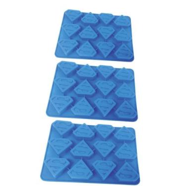 Imagem de Kit 3 Formas para Chocolate e Gelo em Silicone Super Herói  - udlandia