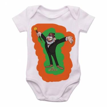 Imagem de body nenê criança roupa bebê   Gravity Falls  Tio Stan - Empório Dutra