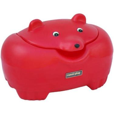 Imagem de Baú Urso Organizador Rosa - Ranni-Play - Ranni Play , Vermelho