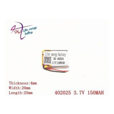 Imagem de Bateria 3,7v  150 Mah 4mm X 20mm X 25mm Ml - KMIG
