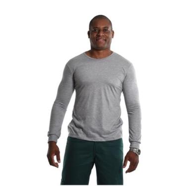 Imagem de Camiseta malha fria, manga longa, com punho direto da fábrica p/m/g/gg