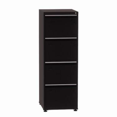 Imagem de Arquivo de Aço com 04 Gavetas Especial Pandin 1,36 m Preto