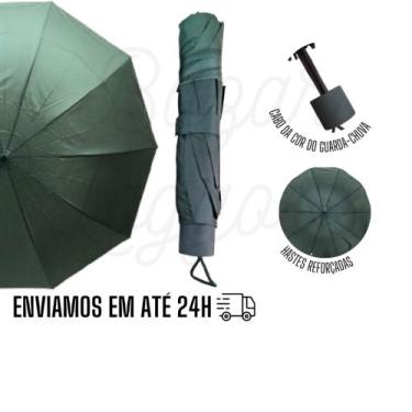 Imagem de Guarda-chuva cabo curto manual colors hastes reforçadas - hl, Verde