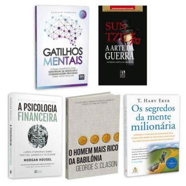Imagem de Kit 5livros, Gatilhos Mentais, Psicologia Financeira, Homem Mais Rico 