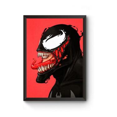 Imagem de Quadro Arte Homem Aranha Venom Poster - Fanarte