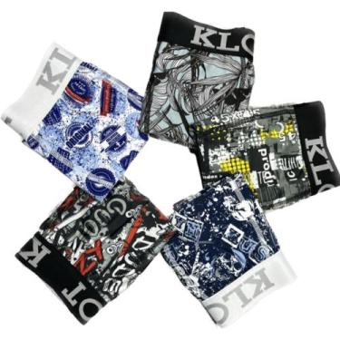 Imagem de Kit 15 Cuecas Boxer Adulto Klot - Box Estampada, GG