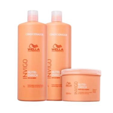 Imagem de Kit Nutri Enrich 2 Condicionadores 1L e Máscara 500ml - Wella Professi