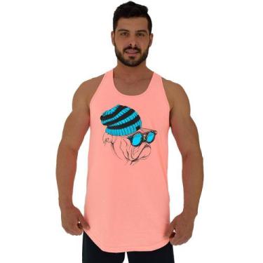Imagem de Regata Longline Estampada Masculina MXD Conceito Cachorro Hipster, Lar