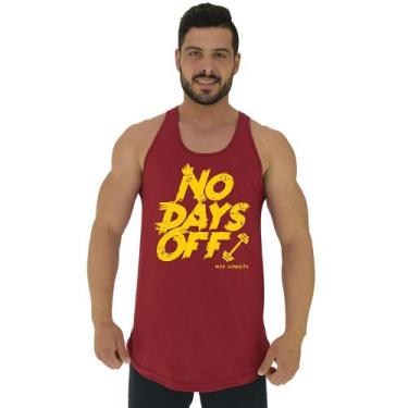 Imagem de Regata Longline Estampada Masculina MXD Conceito No Days Off, Vermelho