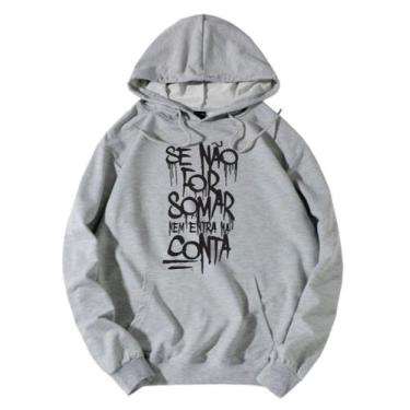 Imagem de Blusa Moletom Hip Hop Quebrada Frases Favela Rap Street wear, Cinza, m