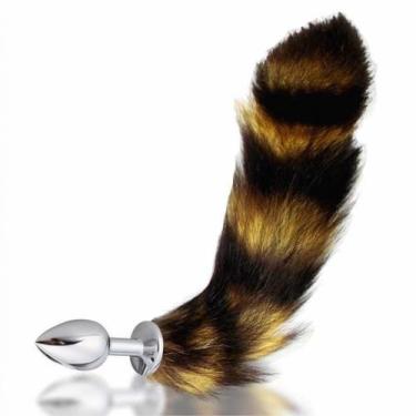 Imagem de Plug Anal Cauda de Raposa em Metal 8,5cm - Adtoys