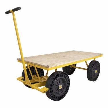 Imagem de Carrinho Plataforma LYNUS 300kg Plataforma de Madeira