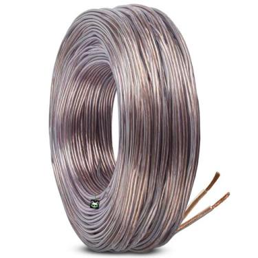 Imagem de Rolo Fio Cabo Paralelo Bicolor Auto Cristal 22,50mm 100m - Permak