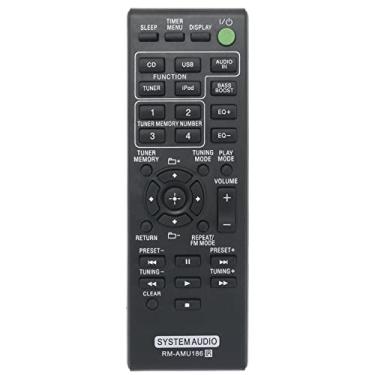Imagem de Allimity Controle remoto de substituição RM-AMU186 RMAMU186 compatível com o sistema de áudio doméstico Sony MHC Series MHC-EC919iP MHC-EC719iP SS-EC719iP HCD-EC719IP HCD-EC919iP SS-WG919iP
