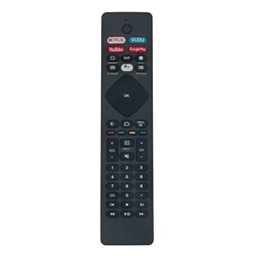 Imagem de AULCMEET NH800UP sub RF402A-V14 BT800 Novo controle remoto de substituição adequado para Philips 4K LED UHD HDR Android Smart TV 55PFL5704F7 65PFL5604F7 65PFL5704F7 75PFL5704F7 65PFL5604P7