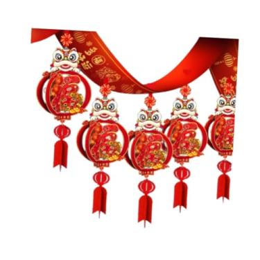 Imagem de Generic 2025 Ano Novo Chinês Banner Decorações de Teto Pingente Oco Tradicional Ano Guirlanda para Festas de Natal Favores, Style C