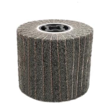 Imagem de Roda de polimento de aço inoxidável, polimento de metal, abrasivos, escova, rolo, ferramentas de polimento, 120x100x19mm, 60 grãos, 1