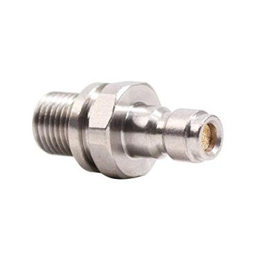 Imagem de Manloney LLC Adaptador universal 1/8 NPT macho para 8 mm macho de desconexão rápida 4500psi sistema de carregamento PCP Paintball de alta pressão acessórios de ar