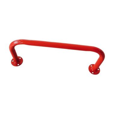 Imagem de Fenteer Alça do playground, barra de apoio do aperto da mão da garra do quadro de escalada, barra de macaco interna do punho do playset de aço para interior, Vermelho