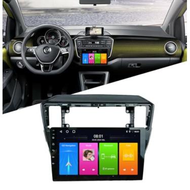 Imagem de Rádio veicular HD de 23 cm, navegação GPS, carplay/rádio de carro Android, substituição para VW Load UP 121, 122, BL1, BL2/UP!e-Up! 121, 122, 123, BL1, BL2, BL3/Citigo E-Citigo AA NF1 NE1 RCD215