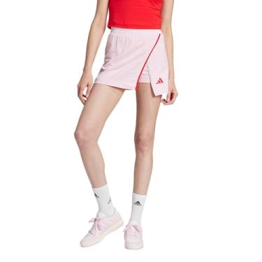 Imagem de adidas Short esportivo feminino colorblock, Rosa transparente, G