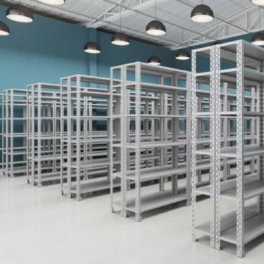 Imagem de Prateleira De Aço Estoque 39x91x2,00mt Bandeja larga- Até 180kg- Oferta