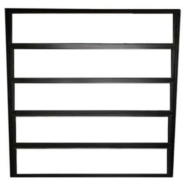 Imagem de Basculante 1,00 x 1,00 alumínio preto - Alfa Esquadrias, Único