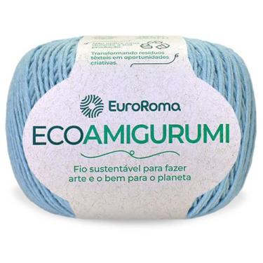 Imagem de Fio Ecoamigurumi Euroroma 254m Linha Amigurumi Várias Cores, 0900 - Az