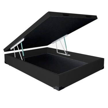 Imagem de Base Box Baú Universal Corino Casal 36x138x188 Cor Preto
