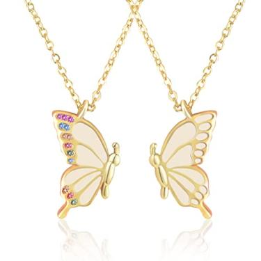 Imagem de JINOSSV Colar Best Friend para 2 meninas adolescentes mulheres 2 - colar de amizade colar de amizade colar de melhor amigo colar combinando para melhores amigas presentes de aniversário Natal