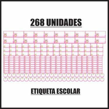 Imagem de Etiqueta Adesiva Escolar em Vinil Tema Personagem STITCH - Dekal Decor