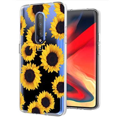 Imagem de Sidande Projetada para OnePlus 7 Pro, capa protetora fina de TPU flexível e à prova de choque para OnePlus 7 Pro 5G (6,7 polegadas) (girassol)