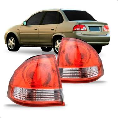 Imagem de Par Lanterna Traseira Corsa Classic 2011 2012 2013 Canto - SP ACESSÓRI