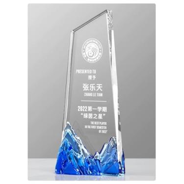 Imagem de Bespoke Crystal Trophy - Prêmio Elegante para Vencedores de Competições, Encontros Corporativos e Reconhecimento de Funcionários - Honra Máxima em Realização (1, 23 x 10 cm)